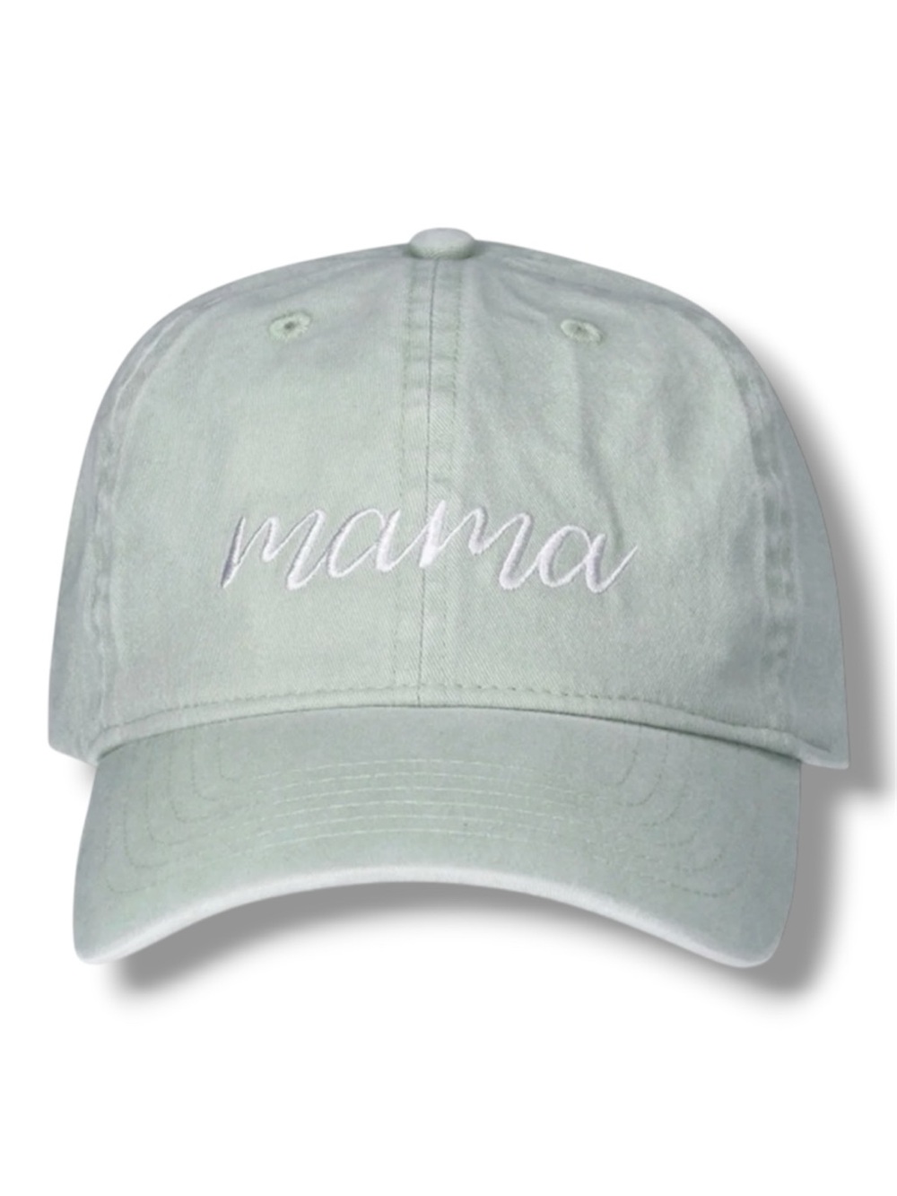 "Mama" Women's Cotton Twill Mint Baseball Hat - NWT